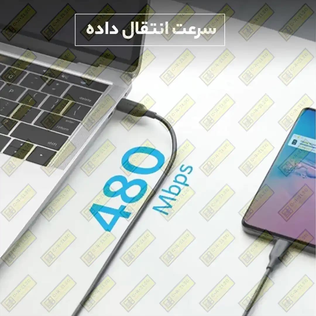 کابل شارژ فست ANKER مدل A8752H11 Type-C to Type-C- مشکی (گارانتی 18ماهه حافظه طلایی ایستا) — تصویر ۴