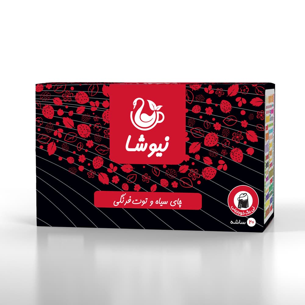 چای سیاه و توت فرنگی