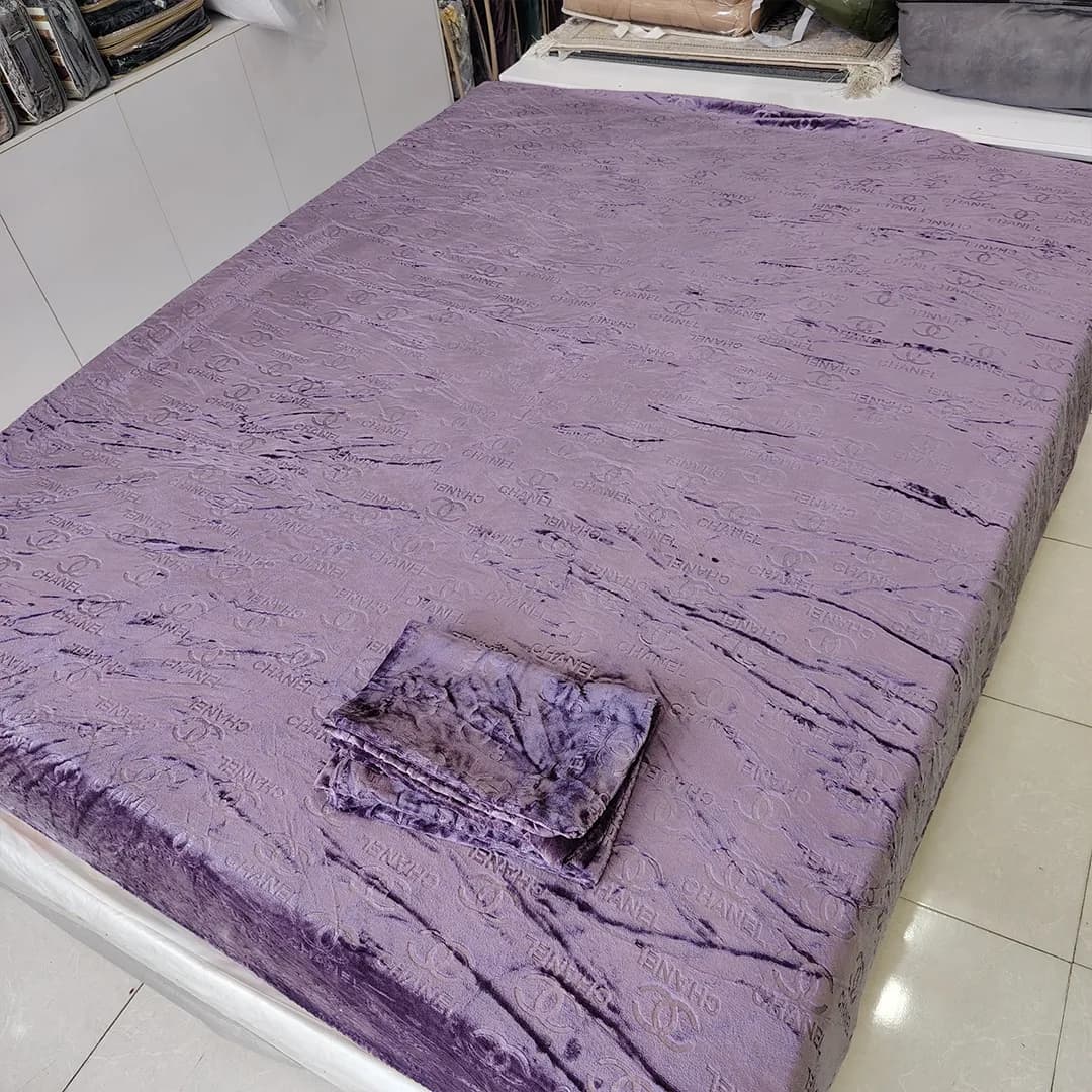 نیم ست روتختی مخمل دو نفره (۳ تکه)