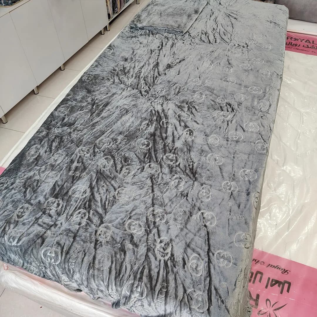 نیم ست روتختی مخمل یک نفره (۲ تکه)