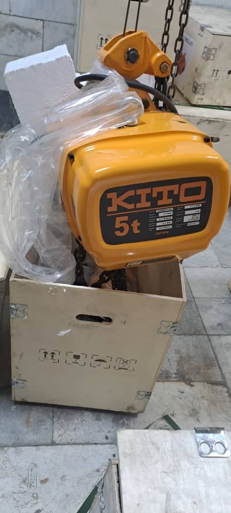 جرثقیل کیتو 2 حرکته وینچ سقفی زنجیری برقی 5تن kito