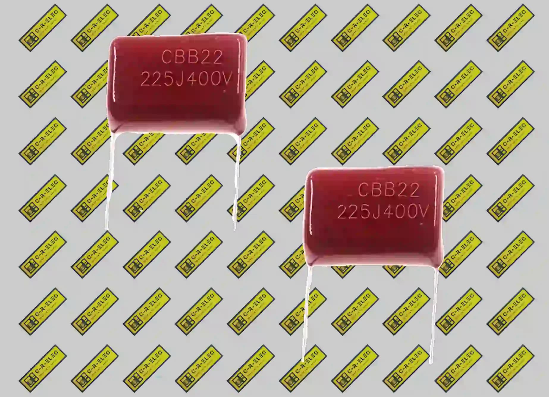 خازن سرامیکی 2200 نانوفاراد 400 ولت (225J-400V)