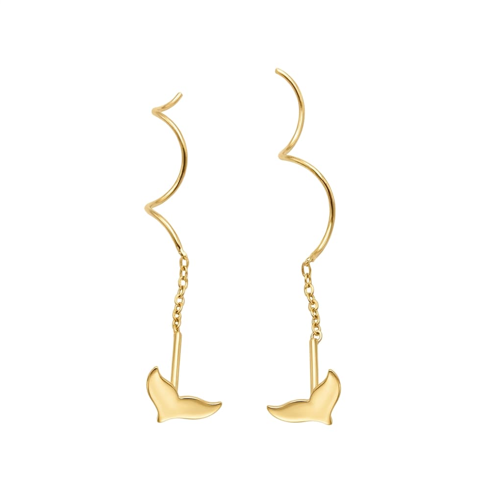 گوشواره طلا کرلی وال