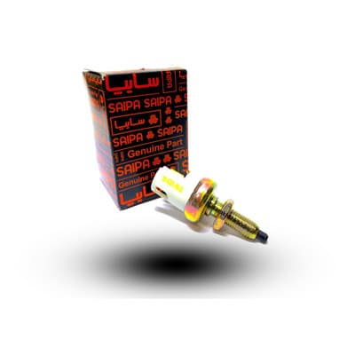 سوئيچ پدال ترم فشنگي دو پين سر سفيد کد قطعه 502304 اصل شرکتی سایپا یدک