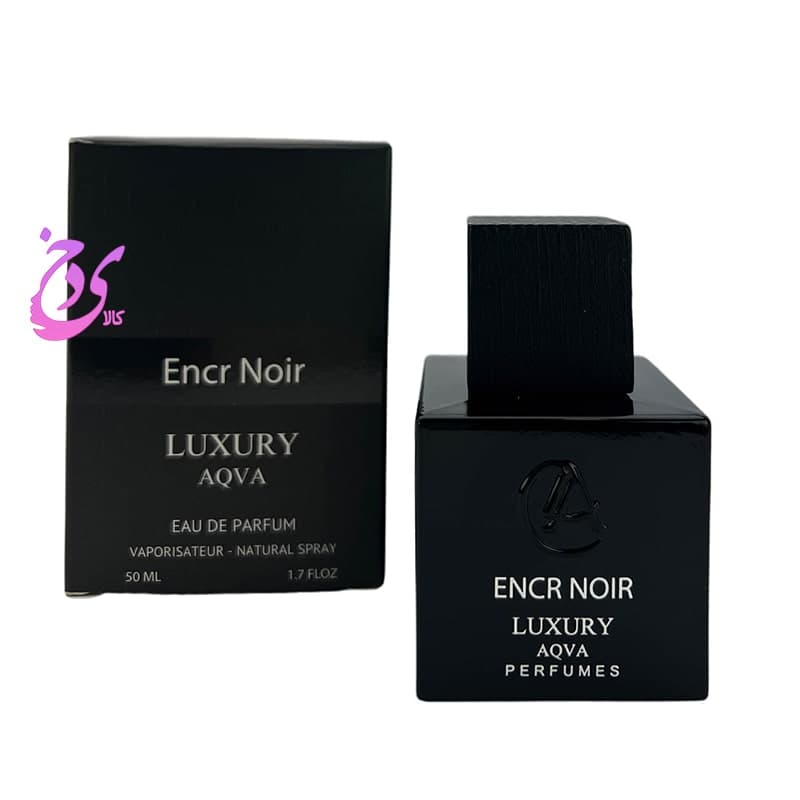 عطر ادکلن لالیک مشکی انکر نویر لاکچری آکوا LUXURY AQVA ENCR NOIR حجم 50 میلی لیتر