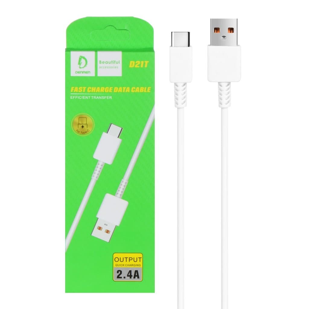 کابل شارژ فست DENMEN Type-C مدل D21T