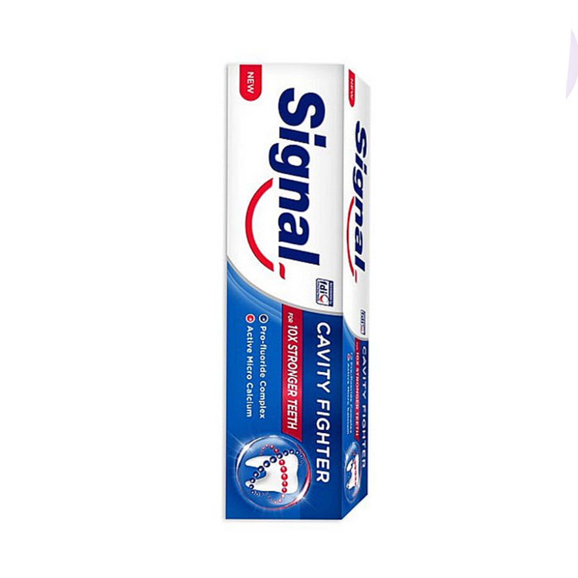 خمیر دندان ضد پوسیدگی سیگنال Signal مدل cavity fighter 10X