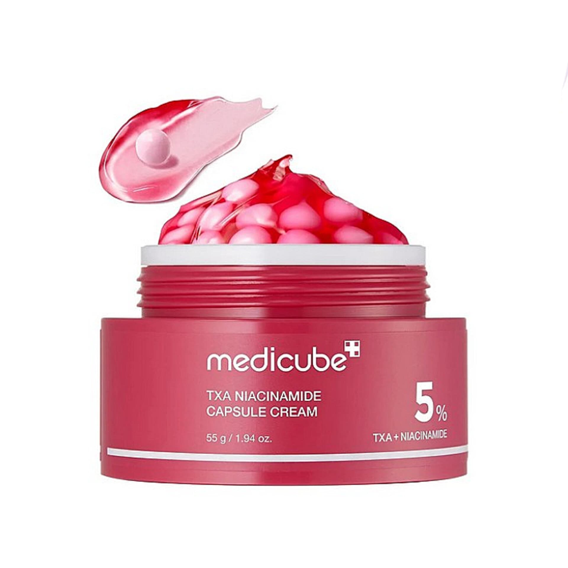 کرم کپسولی ترانگزامیک اسید و نیاسینامید مدی کیوب Medicube روشن کننده و ضد لک