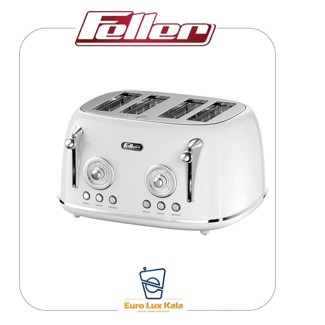 توستر 4 اسلایس رنگ سفید فلر مدل FELLER TO490WH