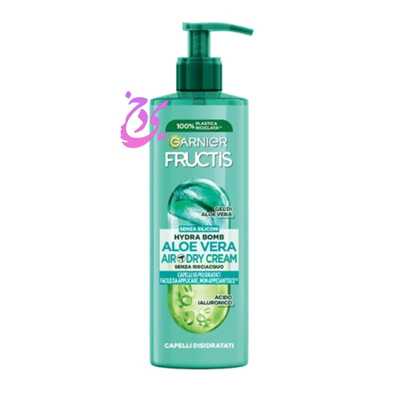 کرم مو آبرسان مو گارنیر آلوئه ورا Garnier Fructis Aloe Vera Air Dry Hair Cream حجم 400 میلی لیتر