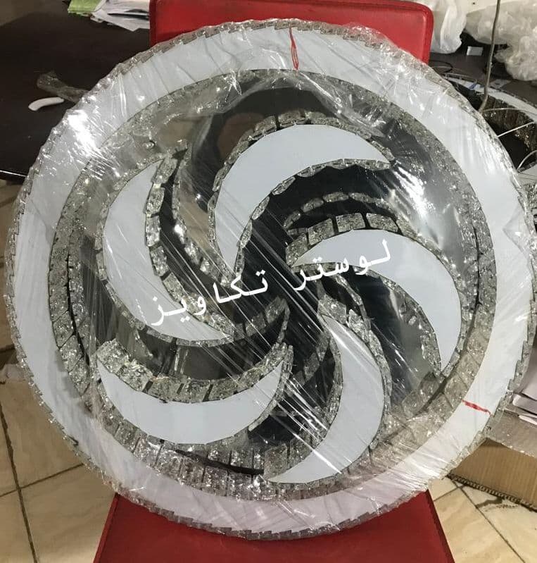 لوستر مدرن سقفی گرد طرح آیسان سایز 60 سانتیمتر(2 سال ضمانت) — تصویر ۴