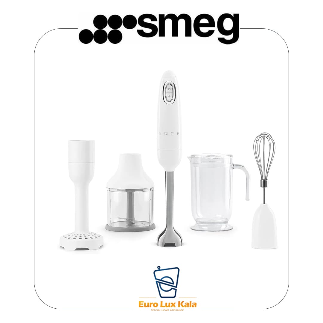 گوشت کوب برقی 4 کاره رنگ سفید اسمگ مدل SMEG HBF22WHEU(سفارش اروپا)
