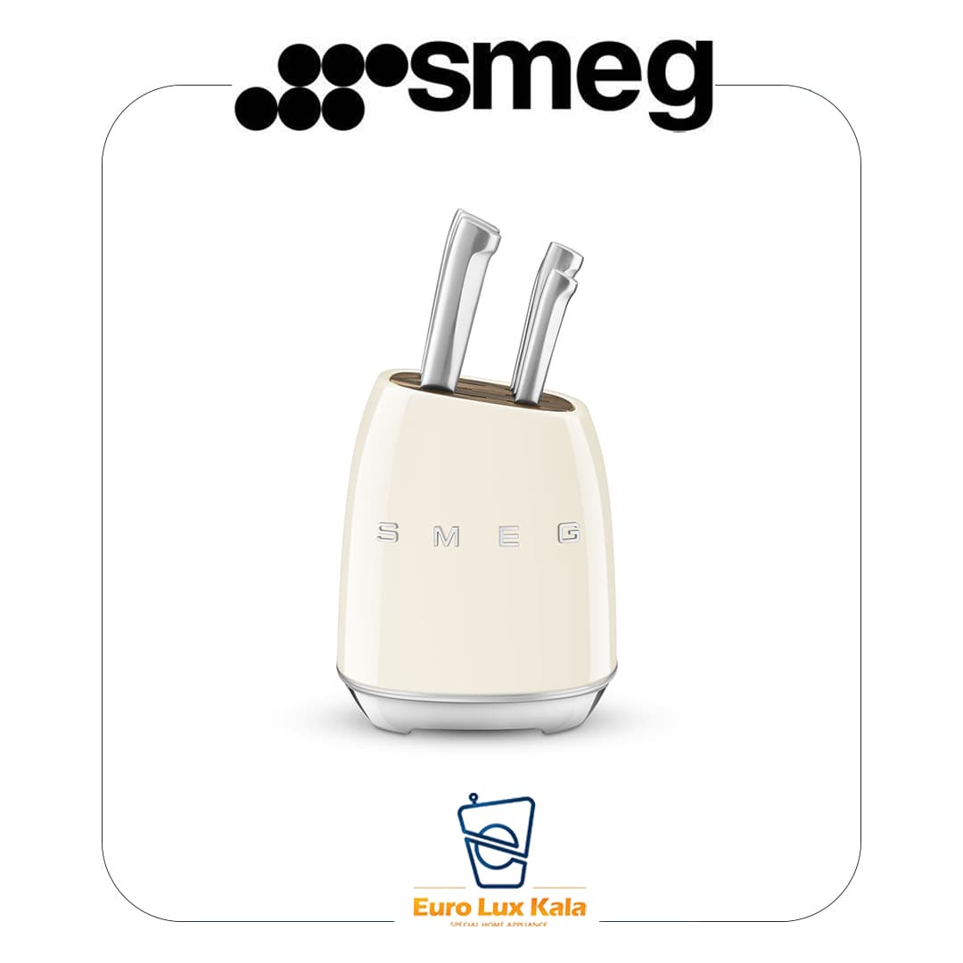 سرویس چاقو اسمگ رنگ کرم مدل SMEG KBSF02CR(کیفیت اصلی شرکتی )(سفارش اروپا)