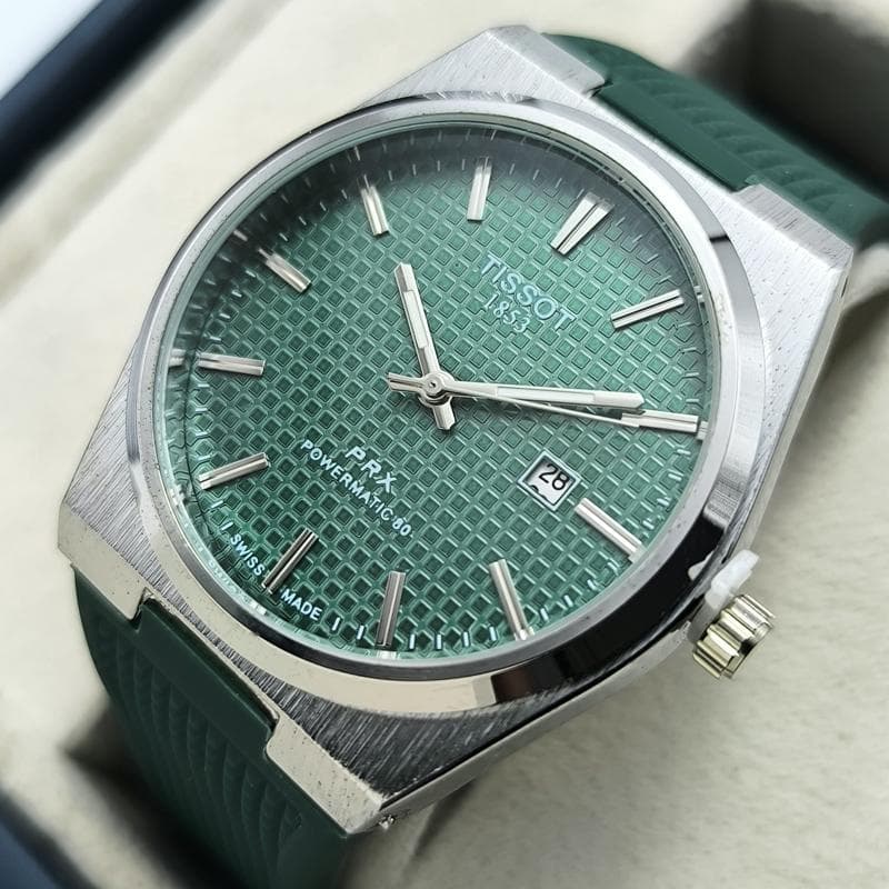 ساعت مردانه تیسوت PRX بند پیو تاریخ دار – 225002