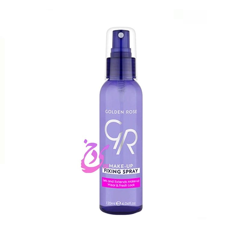 اسپری فیکساتور آرایش گلدن رز golden rose makeup fixing spray حجم 120 میلی لیتر