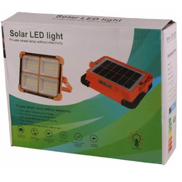 پروژکتور شارژی LED خورشیدی 4 حالته با قابلیت پاوربانک — تصویر ۹