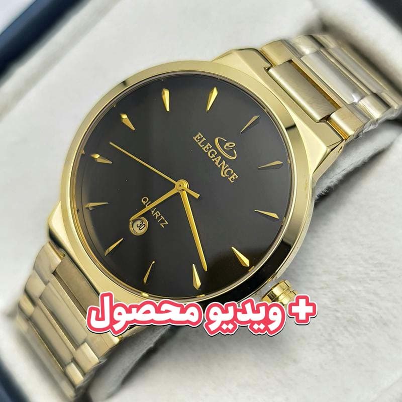 ساعت مردانه الگانس موتور ژاپن – تاریخ دار – رنگ ثابت – 120102