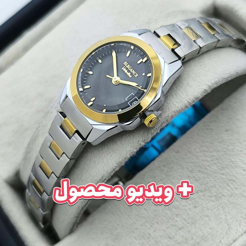 ساعت زنانه الگانس کلاسیک موتور ژاپن – تاریخ دار – کیفیت مستر و ظریف – 230101