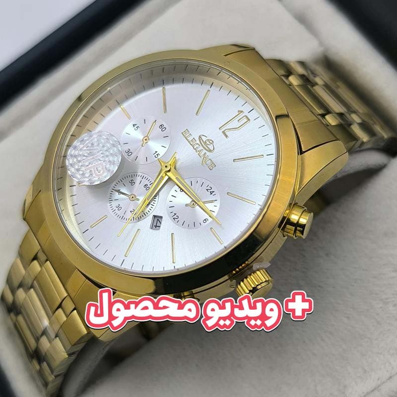 ساعت مردانه الگانس تاریخ دار – طرح سه موتور – 204402