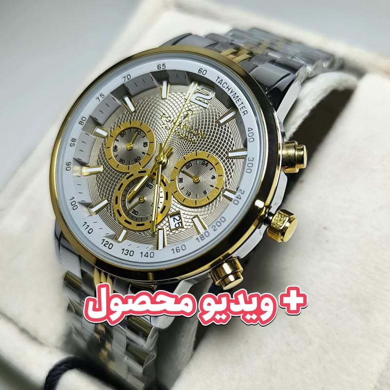 ساعت مردانه رومانسون کرنوگراف – تاریخ دار – سه موتور فعال – 100103