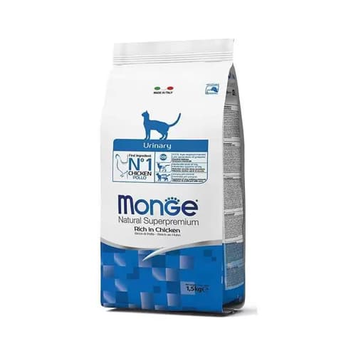 غذای خشک گربه بالغ مونژه سلامت مجاری ادراری مرغ Monge Urinary وزن 1.5 کیلوگرم