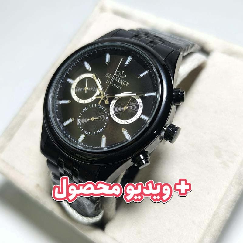 ساعت مردانه الگانس فول تایم ژاپن – رنگ ثابت – ضد آب – 103602