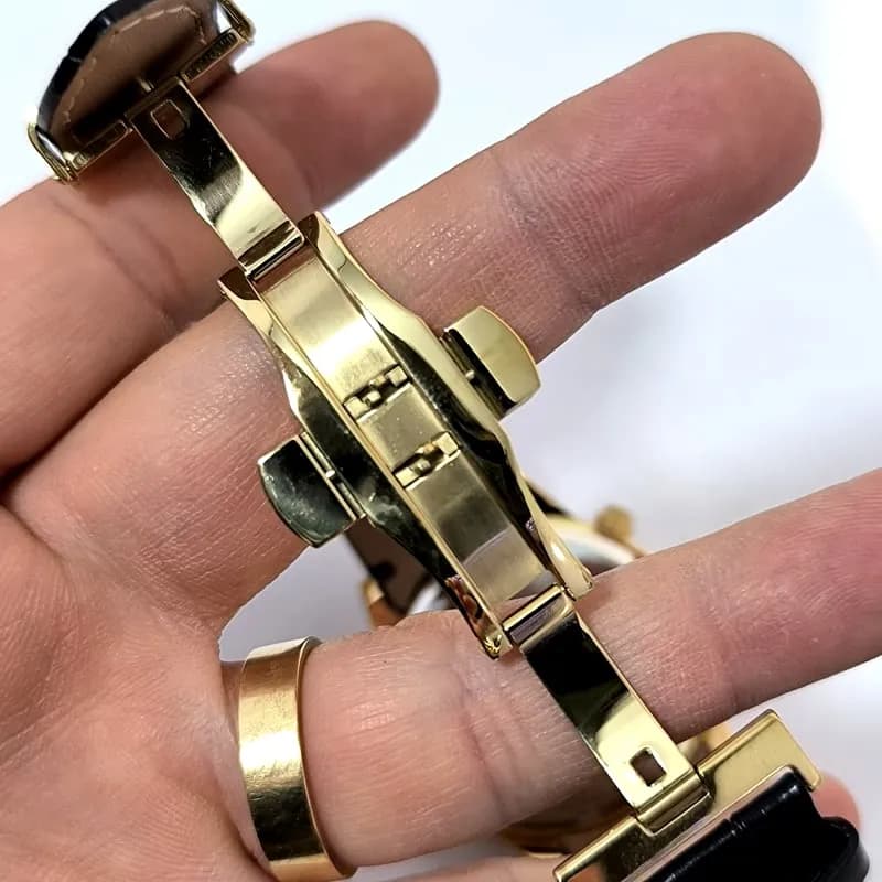 ساعت مردانه رومانسون کرنوگراف بند چرم – تاریخ دار – سه موتور فعال – 212301 — تصویر ۴
