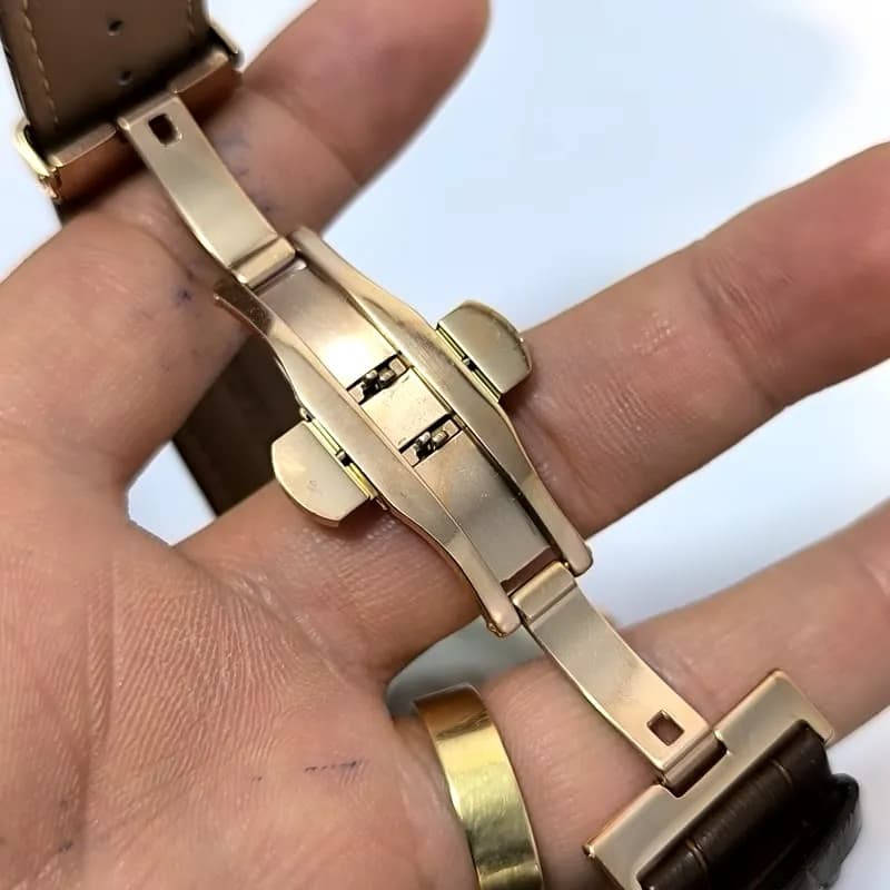ساعت مردانه رومانسون کرنوگراف بند چرم – تاریخ دار – سه موتور فعال – 130301 — تصویر ۵