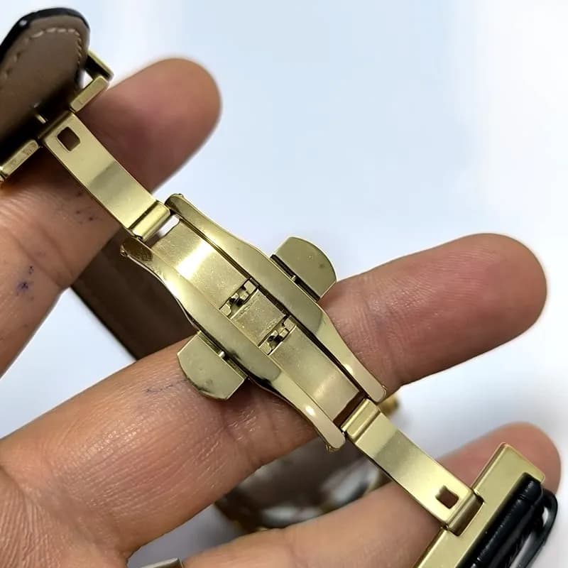 ساعت مردانه رومانسون کرنوگراف بند چرم – تاریخ دار – سه موتور فعال – 129502 — تصویر ۵