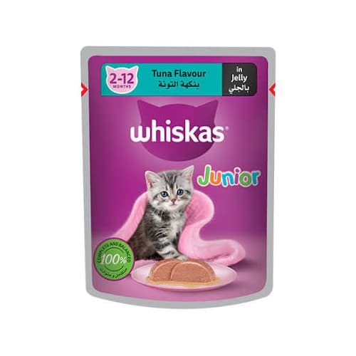 پوچ بچه گربه ویسکاس پته ماهی تن Whiskas وزن 80 گرم