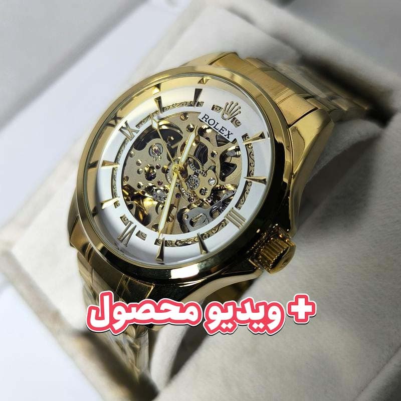 ساعت مردانه رولکس اتوماتیک – پشت شیشه ای – قلب باز – 210201