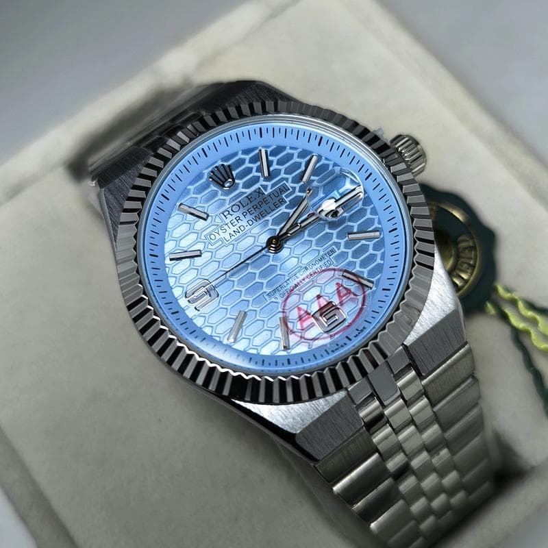 ساعت مردانه رولکس Oyster Perpetual دیت جاست – تاریخ دار – 205701 — تصویر ۳