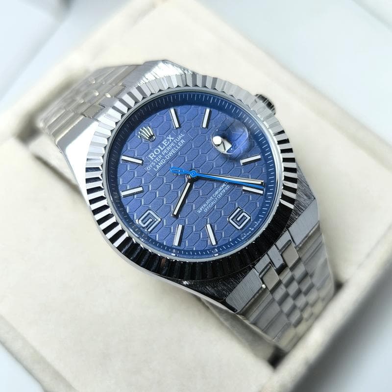 ساعت مردانه رولکس Oyster Perpetual دیت جاست – تاریخ دار – 205101 — تصویر ۳