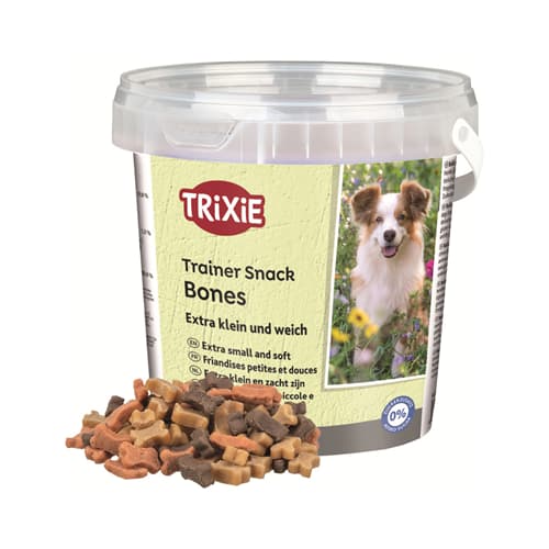 تشویقی سگ تریکسی سطلی استخوان کوچک Trixie Snak Bones وزن 500 گرم