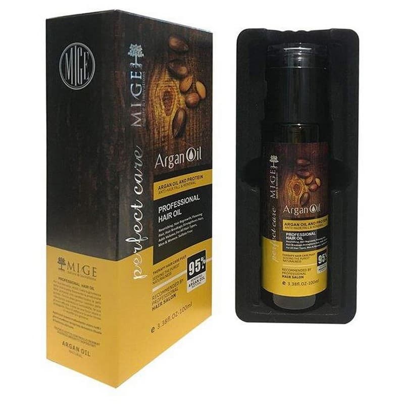 روغن آرگان میگ Mige مدل Professional حجم 100 میل اورجینال