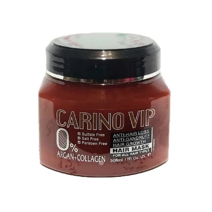ماسک مو کارینو وی آی پی Carino VIP آرگان بدون سولفات حجم 508 میل