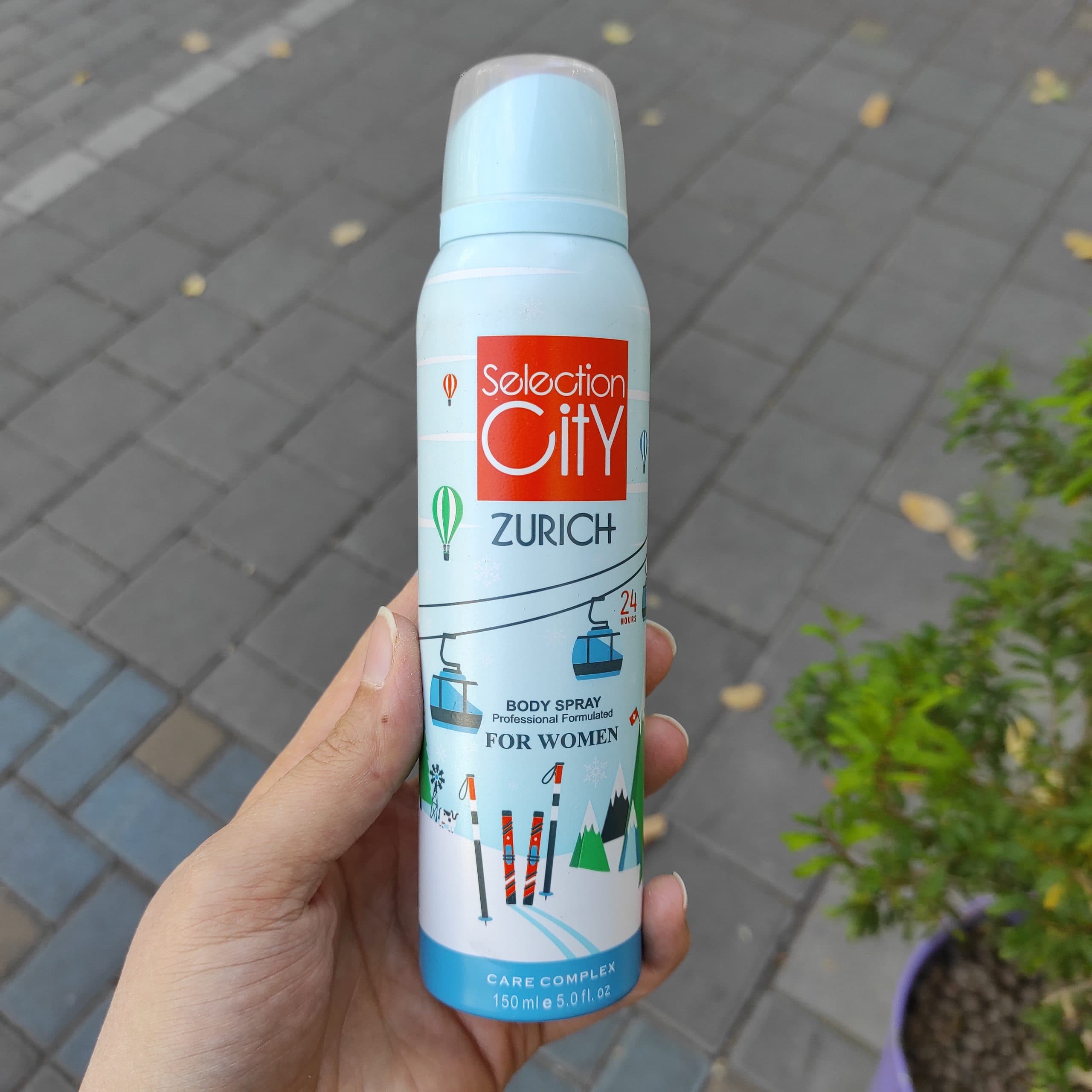 اسپری خوشبو کننده بدن زنانه سلکشن سیتی مدل Zurich حجم 150میلی لیتر