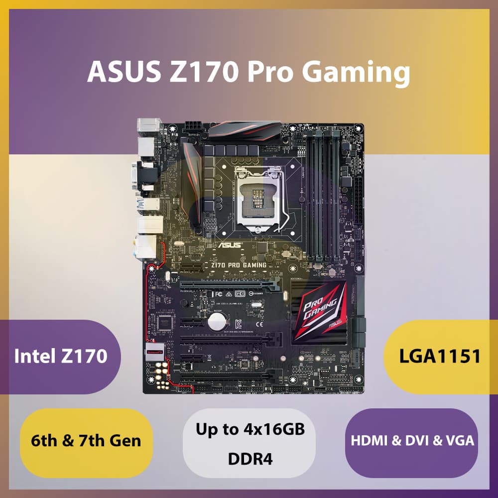 مادربرد استوک ASUS Z170 Pro Gaming