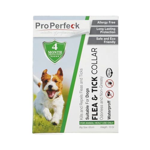 قلاده ضد کک و کنه سگ پروپرفک 65 سانتی متر Pro Perfeck یک عدد — تصویر ۲