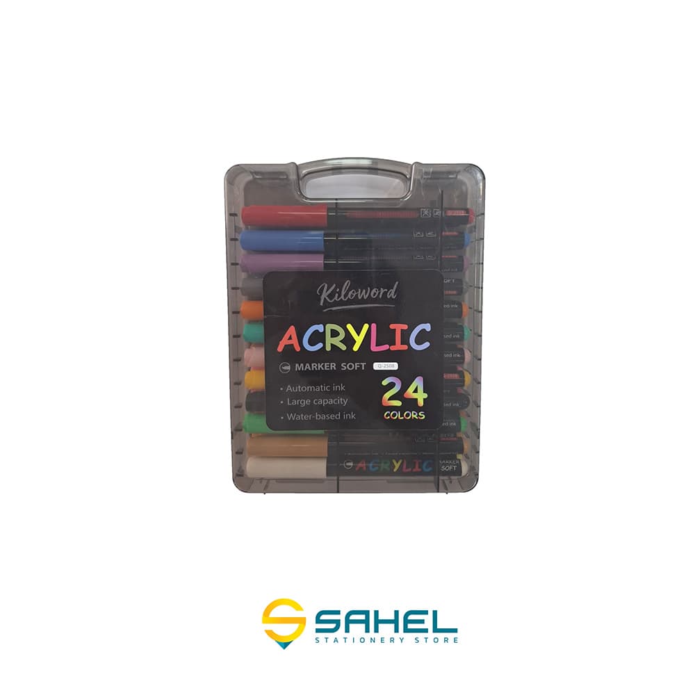 ماژیک 24 رنگ اکرولیک مایع 2508