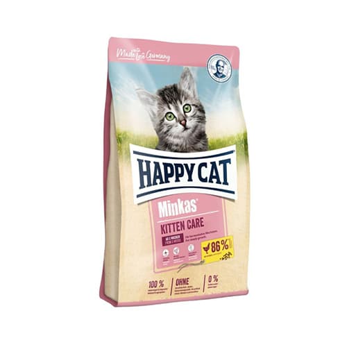 غذای خشک بچه گربه هپی کت مینکاس مرغ Happy Cat Kitten وزن 10 کیلوگرم