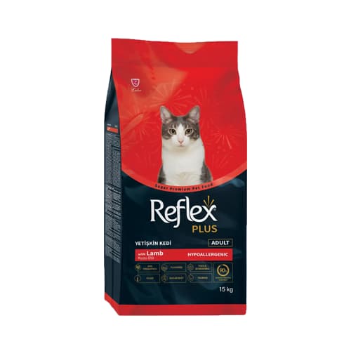 غذای خشک گربه بالغ رفلکس پلاس بره Reflex وزن 1.5 کیلوگرم