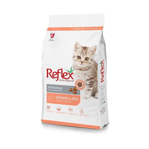 غذای خشک بچه گربه رفلکس مرغ Reflex وزن 15 کیلوگرم — تصویر ۲