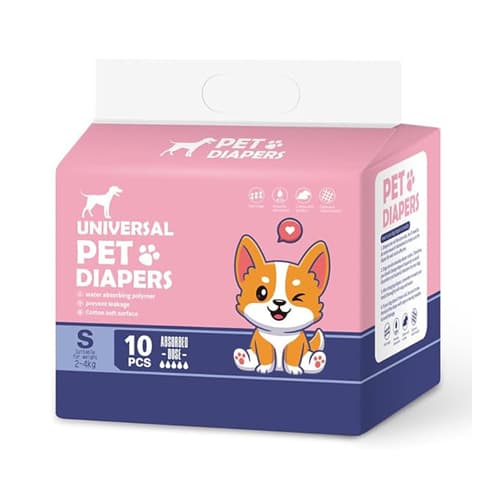 پوشک سگ ماده سایز کوچک Universal Pet Diapers تعداد 10 عدد