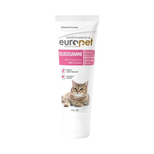 خمیر گلوکزامین گربه یوروپت Europet Glucosamine وزن 100 گرم — تصویر ۲