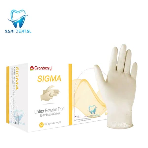 دستکش لاتکس کرنبری بدون پودر _ Cranberry Powder-Free Latex Gloves — تصویر ۲