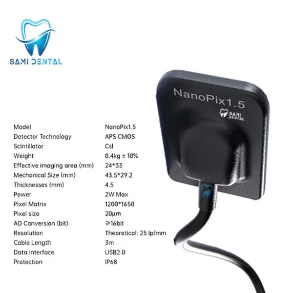 سنسور RVG ایتیس مدل نانوپیکس سایز 1.5 _ Eighteeth NanoPix RVG — تصویر ۳