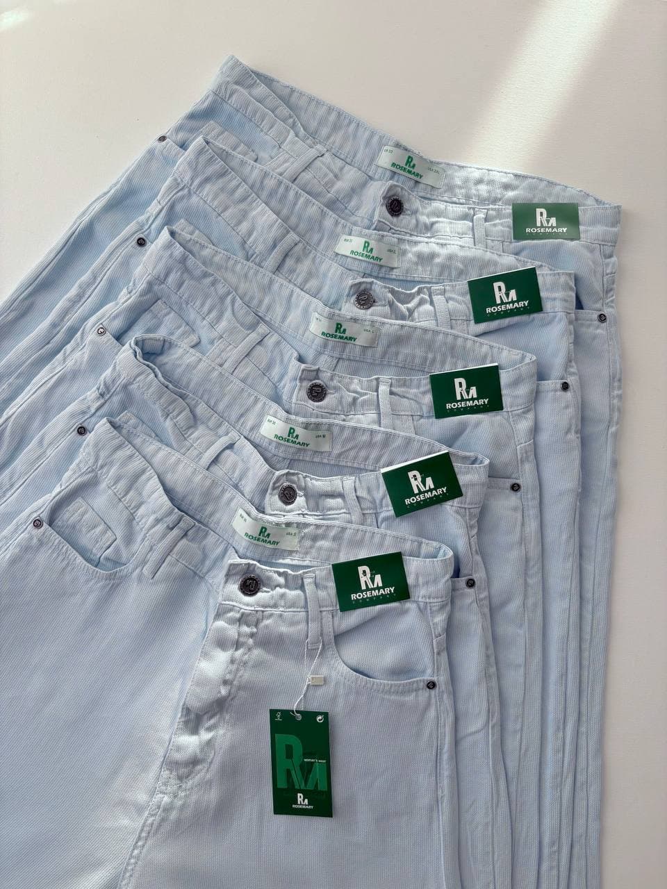 شلوارلیوسل آبی روشن