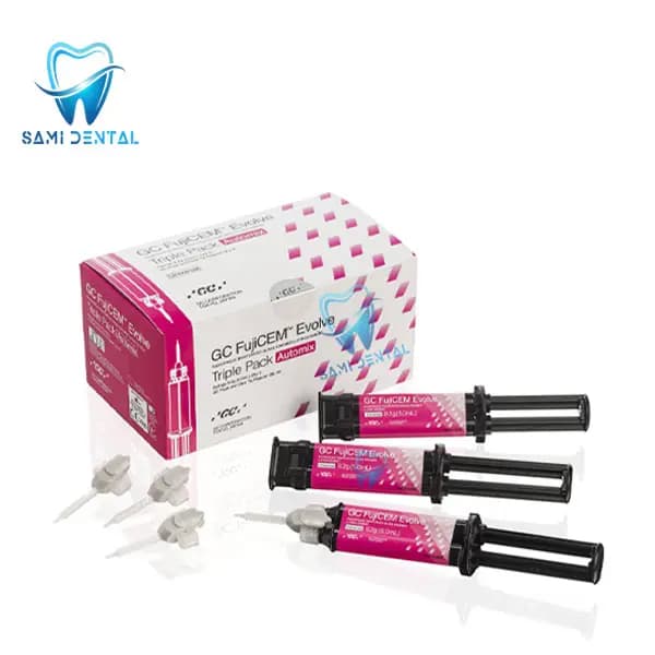 گلاس آینومر خمیری لوتینگ تقویت شده جی سی _ (RMGI) Fuji Cem Evolve Triple Pack