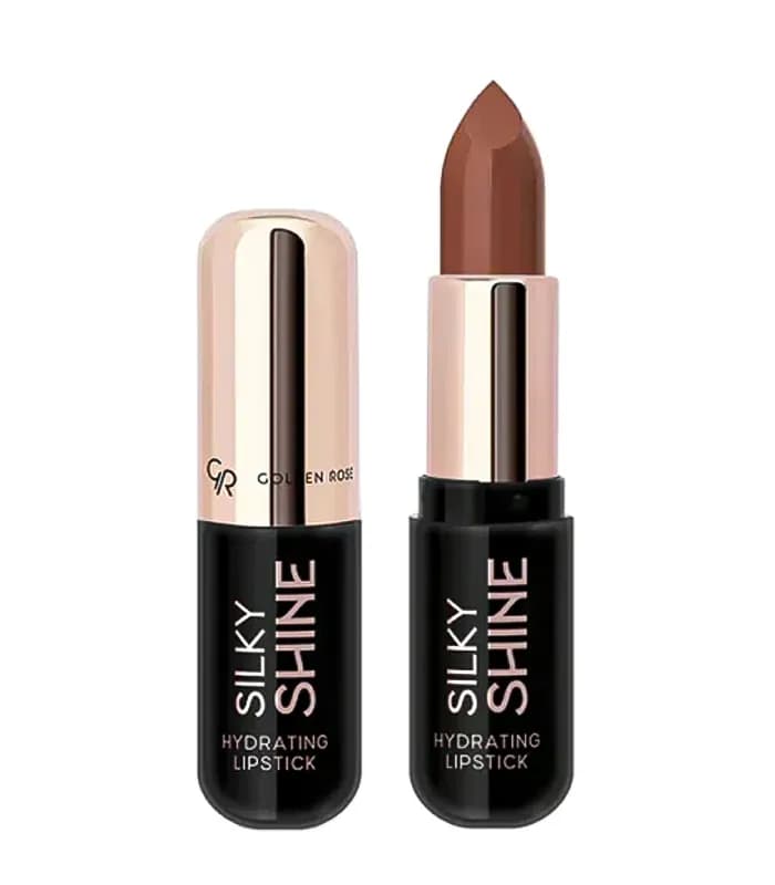 رژ لب جامد گلدن رز Golden Rose مدل Silky Shine